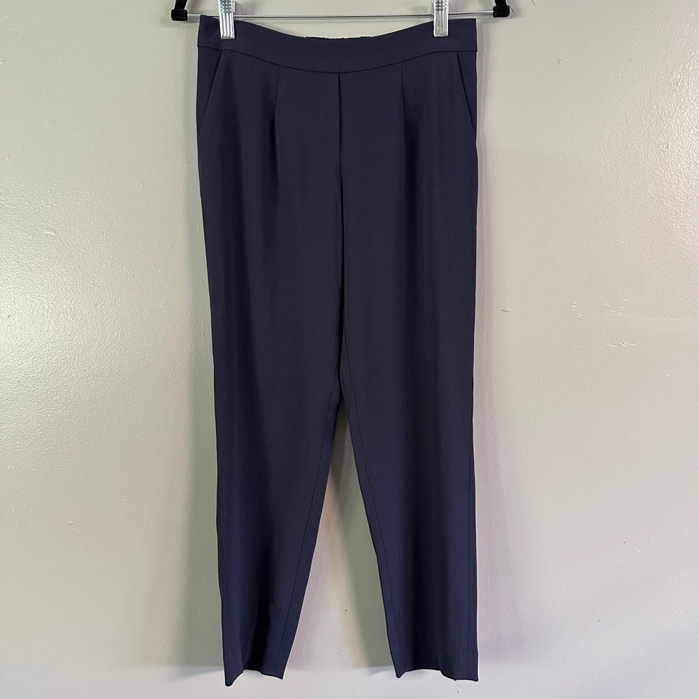 R Label Essential Trouser Midnight Navy Blue Dress Pants XS NWT